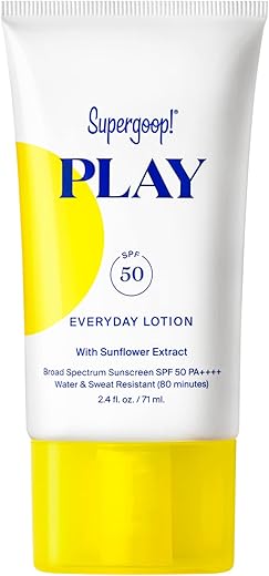 PLAY Loção Diária FPS 50-70 ml – Proteção Ampla para o Corpo - Supergoop!