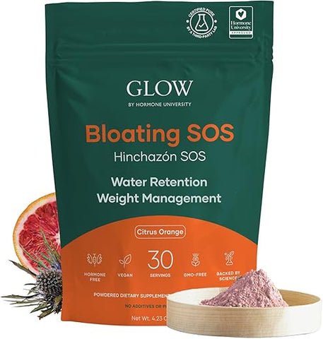 Glow Botanica - Glow Bloating SOS Powder 120g – Alívio de Inchaço para Mulheres com Morosil