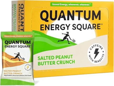 Quantum Energy Squares - Quantum Energy Square: Barra Energética com Cafeína – Energia e Sabor em uma única barra!