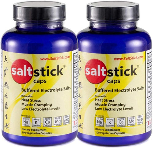 Caps Reposição de Eletrólitos 100 Unidades (200 Cápsulas) – Marca SaltStick - SaltStick