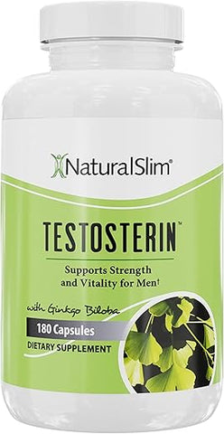 Testosterin – Multivitamínicos Masculinos para Aumento de Testosterona – Suplemento com Vitamina B3, Zinco e Mistura Exclusiva - NaturalSlim