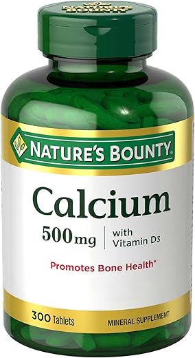 Nature's Bounty - Nature’s Bounty Cálcio Plus 500 mg Vitamina D3, Suporte Imunológico