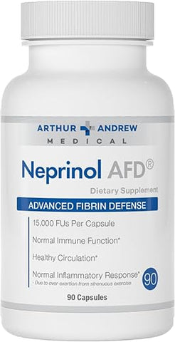 Neprinol AFD – Enzimas Multiblend com Serrapeptase | 60 cápsulas | Fórmula avançada para saúde e bem-estar - Arthur Andrew Medical