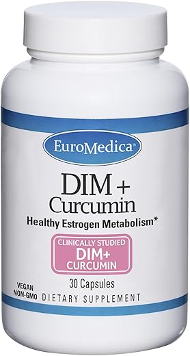 DIM Curcumin – 30 Cápsulas – Metabolismo Saudável de Estrogênio – Estudo Clínico BR-DIM, Curcumin - Euromedica