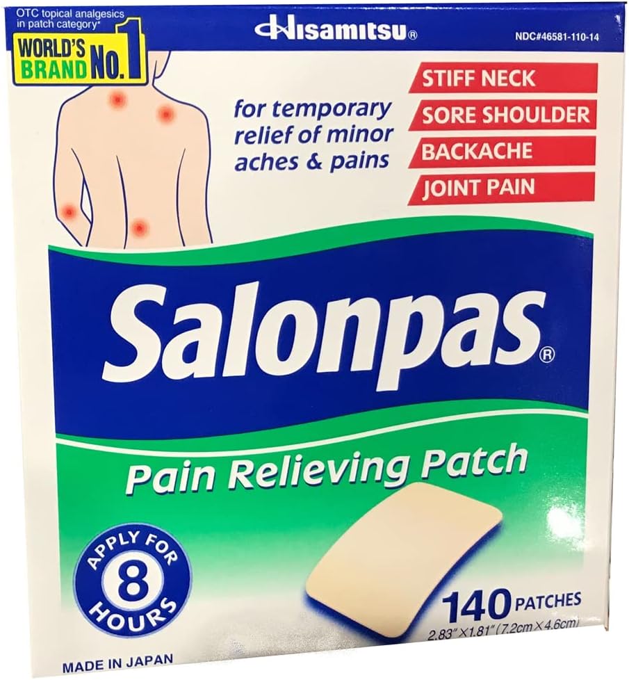Alívio da Dor, 140 Adesivos – Marca Salonpas - Salonpas