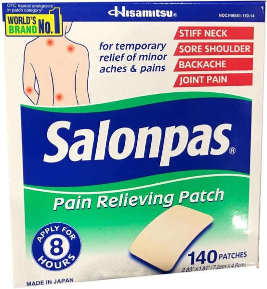 Alívio da Dor, 140 Adesivos – Marca Salonpas - Salonpas