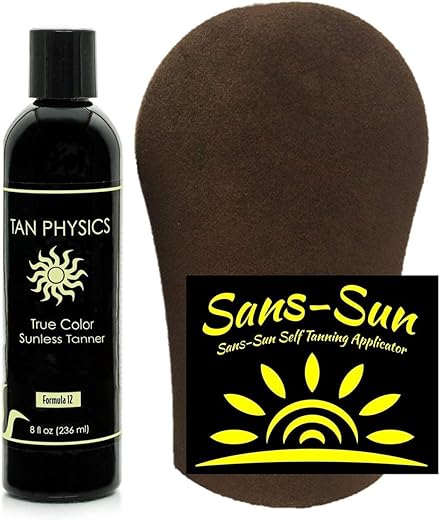 Bronzeador Tan Physics True Color 240 ml c/ Luva de Bronzeamento Sans-Sun