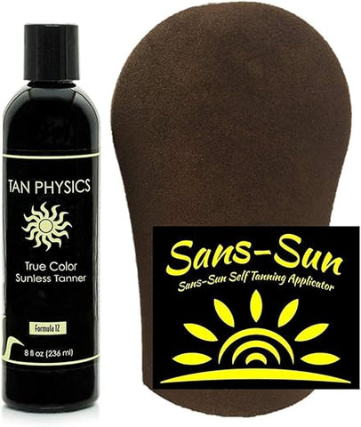 Bronzeador Tan Physics True Color 240 ml c/ Luva de Bronzeamento Sans-Sun