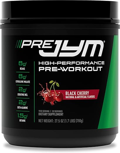 JYM Supplement Science - PRE JYM 30 Porções – Cereja Preta | Pré-treino de Alta Performance