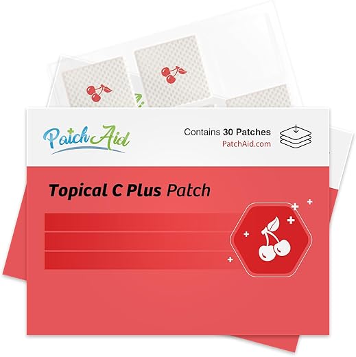 Patch Aid - PatchAid C Plus – Adesivo Tópico 30 Dias de Fornecimento – Vitamina C 1000mg – 30 Adesivos