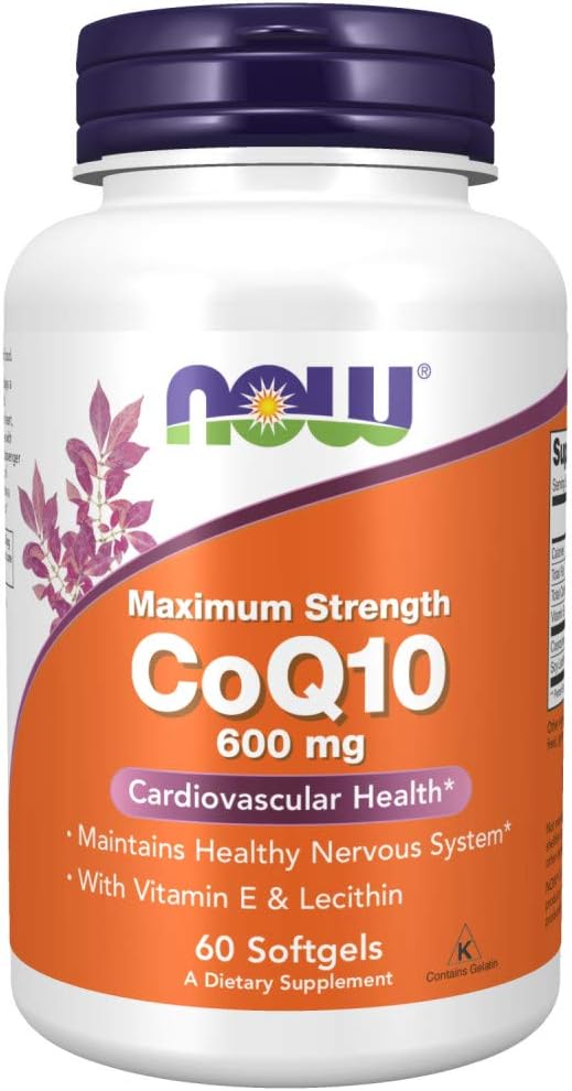 Suplementos, CoQ10 600 mg, Máxima Potência com Vitamina E – Compre Agora! - NOW Foods
