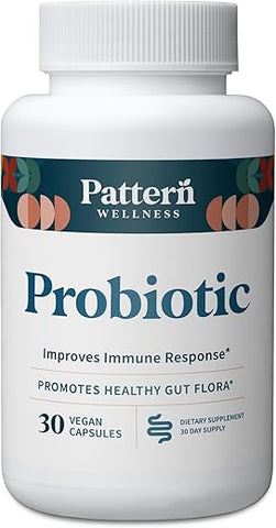 Probiótico – 51 Bilhões UFC – Promove Flora Intestinal Saudável – Mantém Equilíbrio Digestivo – 60 Cápsulas - Pattern Wellness