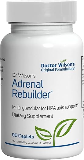 Doctor Wilson's Original Formulations - Dr. Wilson’s Adrenal Rebuilder 90 caplets multiglandular com Cortex Adrenal para Suporte das Adrenais e Eixo HPA