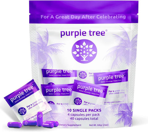 purple tree - Purple Tree | Suporte ao Fígado e Hidratação Pós-Celebração | 500ml