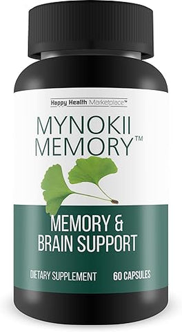 Happy Health Marketplace - Mynokii Memory – Suplemento Cerebral Nootrópico – Memória – 60 cápsulas
