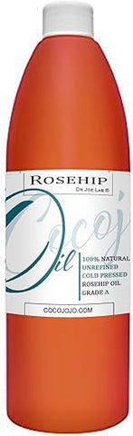 Dr Joe Lab - Óleo de Rosa Mosqueta Dr. Joe Lab – 473 ml – 100% Puro Não Refinado Extra Virgem Prensado a Frio Natural para Cabelo Pele Rosto Corpo Unhas Locs e Barba