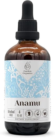 Garden Organics - Anamu Extrato de Tintura Natural sem Álcool, Fortalecedor do Sistema Imunológico, Gotas Líquidas Feitas a partir de 100% Erva Seca de Erva-de-Guiné Jamaicana (Petiveria alliacea) Selvagem (120 ml)