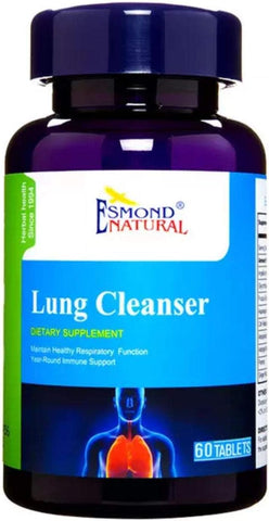 3 Pack) Esmond Natural: Limpador de Pulmões (Mantenha a Função Respiratória Saudável), GMP, Certificado pela Natural Product Assn, Fabricado nos EUA – 180 Comprimidos