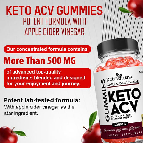 kivus - Kivus Ketologenic ACV Gummies – Gomas de Vinagre de Maçã Keto Ketologenic (2 Pacotes, 120 Gomas)