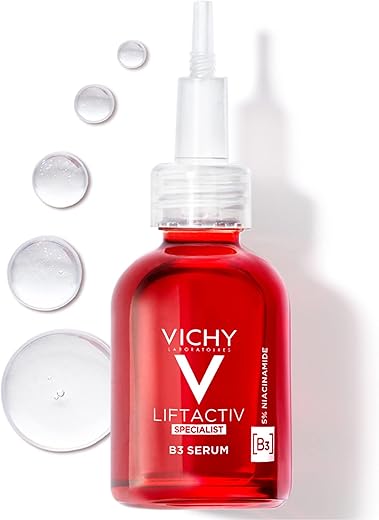 Vichy LiftActiv B3 Serum Facial Corretor de Descoloração com Niacinamida, Peptídeos e Ácido Tranexâmico – Sérum Anti-idade para Uniformizar o Tom da Pele – Livre de Fragrância