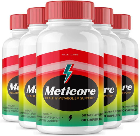 rize labs - (5 Pacotes) Meticore Suplemento para Perda de Peso, Cápsulas de Bem-Estar Total Meticore, Meticore para Desbloquear o Caminho para uma Vida Mais Saudável, Meticore para um Corpo Mais Magro – Compre Agora!
