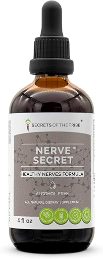 Secrets of the Tribe - Segredos da Tribo – Nerve Secret, Extrato Líquido Sem Álcool, Fórmula para Nervos Saudáveis (118 ml)