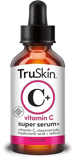 TruSkin Naturals - TruSkin Super Serum Facial de Vitamina C com Niacinamida, Retinol e Ácido Hialurônico – 30ml