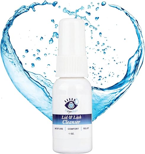 Eye Love - Heyedrate Spray de Limpeza para Pálpebras e Cílios – Fórmula Suave de Ácido Hipocloroso Puro para Irritação Ocular – Ação Rápida, Fórmula Calmante – Spray Diário de Limpeza para Pálpebras – Frasco de 30ml