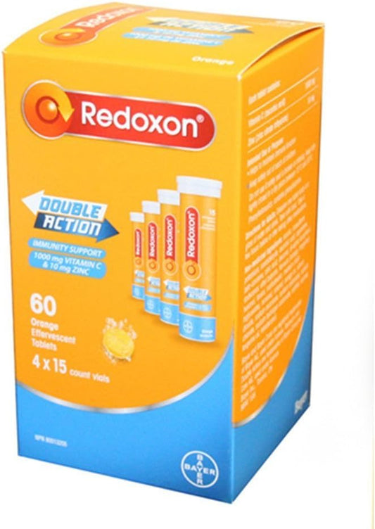 Double Action – Comprimidos Efervescentes de Laranja, 1000mg Vitamina C - Redoxon