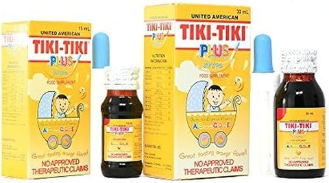 United American - 2 Frascos de Tiki-Tiki Plus Gotas 30ml – Fortaleça seu corpo com a marca líder em saúde infantil