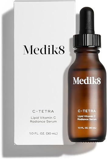 C-Tetra – Serum Diário de Vitamina C para Clareamento, Equilíbrio e Preenchimento – Tratamento Firmeza para Radiância e Textura Suave da Pele – Fórmula Redutora de Linhas Finas e Rugas com - Medik8