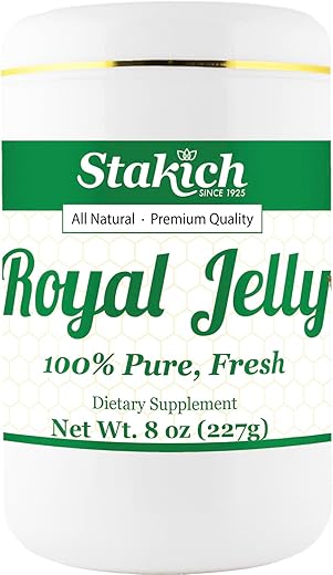 Fresh Royal Jelly – Puro, Natural – Sem Aditivos/Sabores/Conservantes – 227g - Stakich