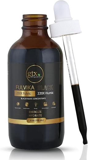 Fulvika - Trace Mineral Drops (400 Porções)(Sem Sabor) – 74 Minerais de Humic – 400ml