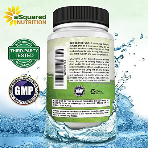 Garcinia Cambogia 1600mg-180 Cápsulas – Extrato Puro Natural para Saúde Cerebral – HCA Ultra Padronizado - aSquared Nutrition