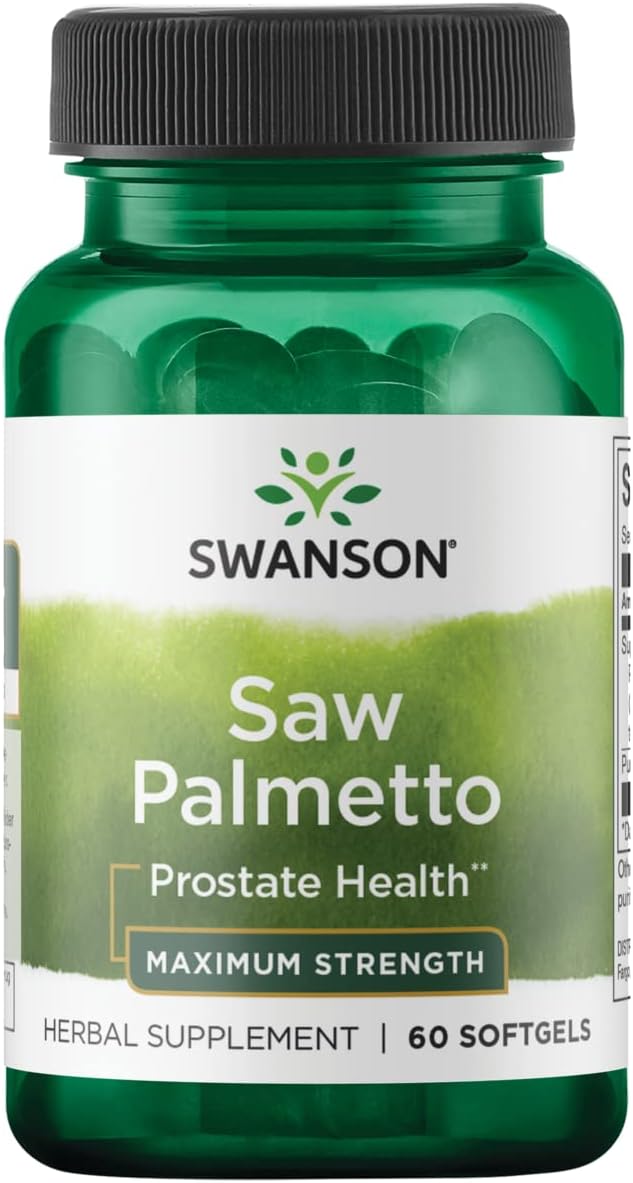 Saw Palmetto 320mg 60 Cápsulas – Aumente a saúde da próstata - Swanson