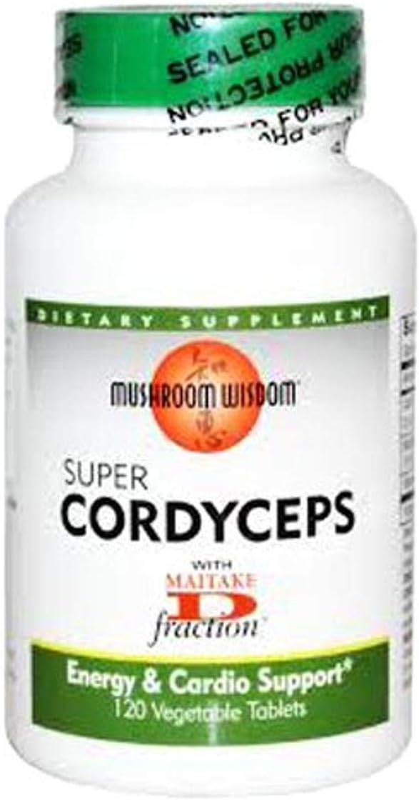Super Cordyceps Caplets, 120 Unidades – Potencialize sua saúde com este poderoso suplemento de cogumelo - Mushroom Wisdom