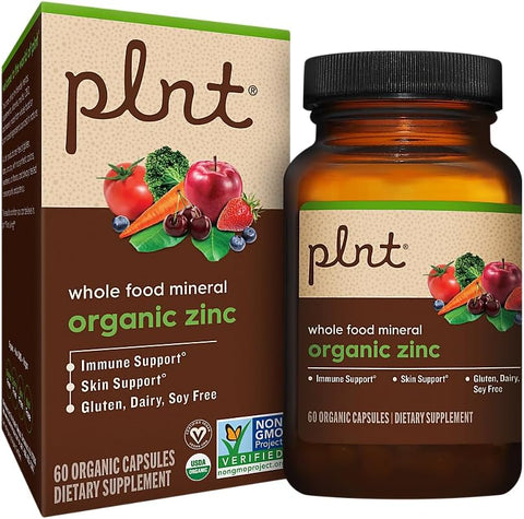 plnt - Zinco Orgânico, Fórmula Mineral de Alimentos Integrais para o Sistema Imunológico – 100g