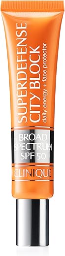 Protetor Facial Energizante Clinique Superdefense City Block SPF 50 – 50g