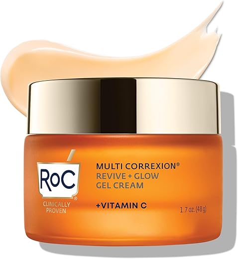 Multi Correxion Revive Glow – Hidratante Facial Gel Creme com Vitamina C 10%%, Efeito Instantâneo, Hipoalergênico - RoC