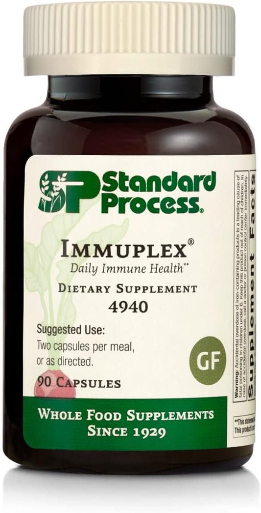 Standard Process Inc. - Standard Process Immuplex – Suplemento Diário de Suporte Imunológico com Ácido Fólico, Ferro, Vitamina C | Marca Standard Process