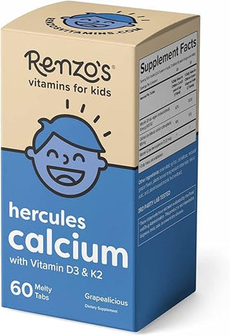 Renzo's - Renzo’s Hercules Suplemento de Cálcio com Vitamina D3 – Fortaleça seus ossos com a marca líder em suplementos