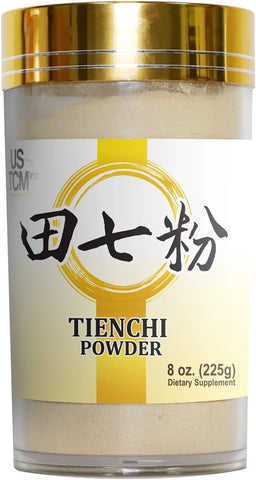 USTCM - Pó de Tienchi Puro 100%% Pseudoginseng Notoginseng Sanqi Ginseng 田七粉 120mesh (227g)