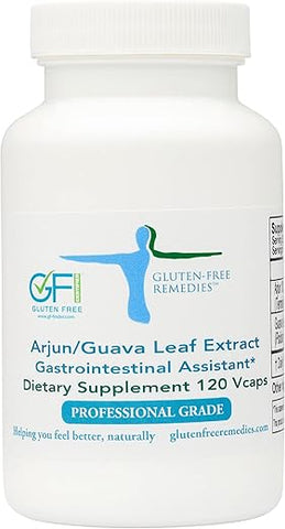 Gluten-Free Remedies - Arjun Plus Extrato de Folha de Goiaba – 500mg – 120 Cápsulas | Guava Leaf Extract