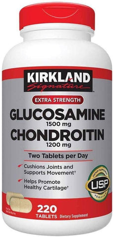 Kirkland Signature - KIRKLAND Signature Glucosamina Extra Forte 1500 mg Condroitina 1200 mg 220 Comprimidos – Compre Agora!