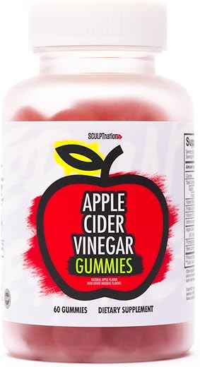 by V Shred Gummies de Vinagre de Maçã – Lanche Saudável Superfood, Suporte ao Metabolismo e Digestão – 60 Gummies Keto de Vinagre de Maçã - Sculpt Nation