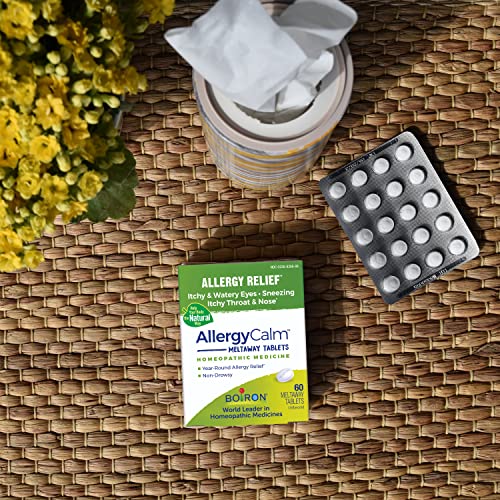 AllergyCalm – Alívio de Alergias e Sintomas de Rinite e Febre do Feno – 60 Comprimidos - Boiron