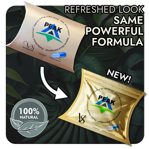 Vita Supplements - Peak Supplement: Alívio do Estresse | Ingredientes Naturais | Marca em Destaque