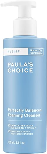 Paula’s Choice RESIST Espuma de Limpeza Perfeitamente Equilibrada com Ácido Hialurônico – 150ml