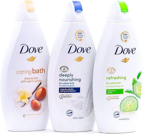 Body Wash Pack com 3 Aromas Diferentes – 500ml – Versão Internacional - Dove
