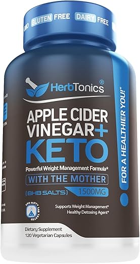 Cápsulas de Vinagre de Maçã Plus Keto BHB | Queimador de Gordura  Herbtonics - Herbtonics